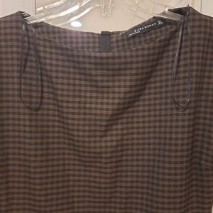 Zara size L NWOT vintage look knee length dress